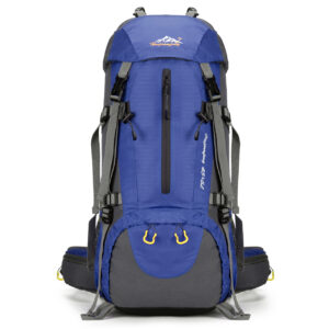 65L+5L Large Capacity Outdoor Mountaineering Bag Wholesale Multi functional Nylon Waterproof Backpack Hiking and Cycling Backpack