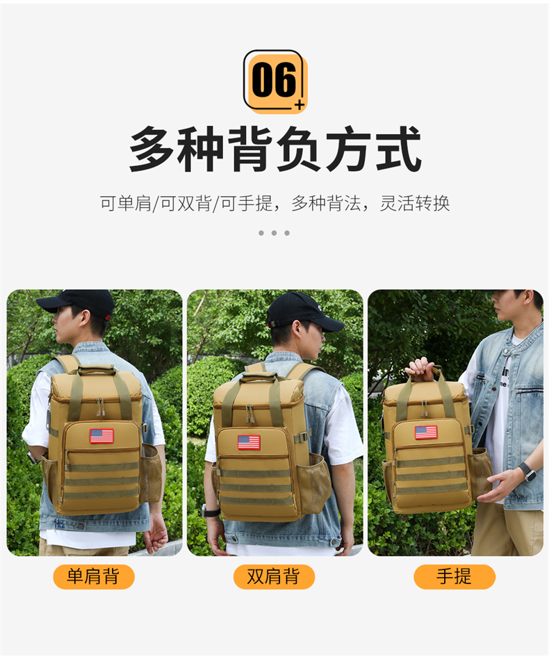 Custom Insulated Tote Bag Wholesale - Waterproof & Thermal, OEM Cooler Bag with Multi-compartment - Image 11