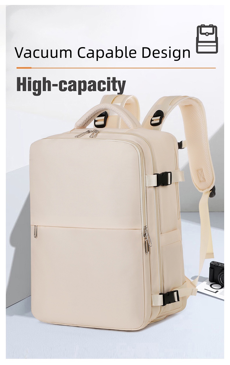 Custom Multi-function Business Bag Wholesale - Vacuum Compression & Shoe Compartment, 600D Nylon OEM Travel Backpack - Image 2
